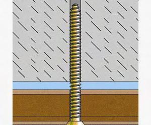 . Fischer FFS Frame Fixing Screw The Fischer frame fixing screw type FFS allows a stress-free through-fixing whereby a mm diameter hole can be drilled through the assembly item and through the web of