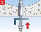 When the bolt or the nut is tightened a tapered element is pulled into the sleeve, which presses this