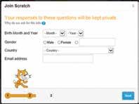 Creating a Scratch account Before you begin to program with Scratch 2.0, I recommend you create an account for the Scratch website.