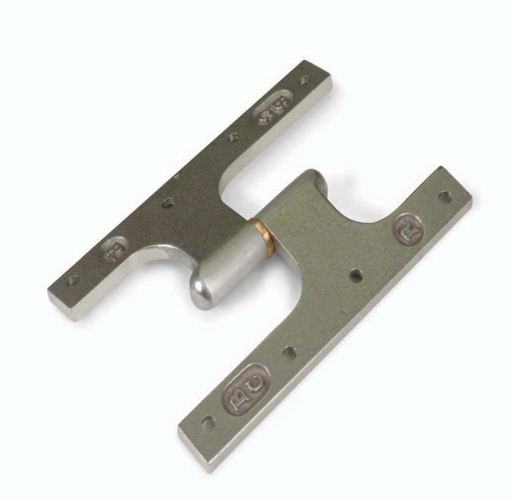 C10 Pintle Hinge White Bronze, Satin Brushed 0125 This hinge is ideal for large, heavy windows and doors.