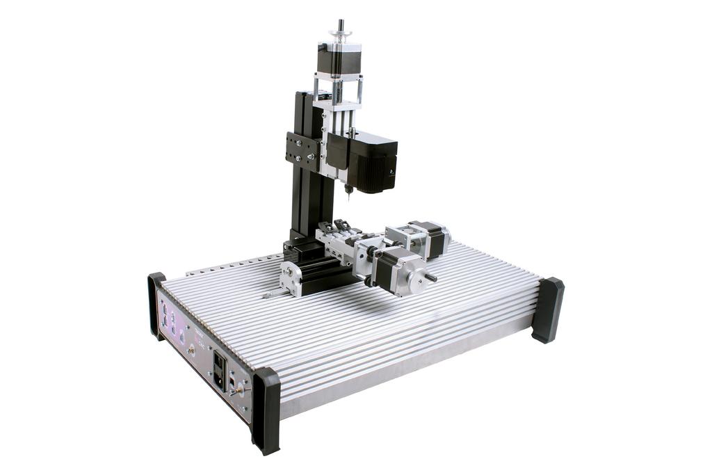 Assembled 3 axis Micro CNC Milling Machine & Controller Base Plate Step 6 3 Axis Vertical Mill Pre-Use Adjustments Before using the 3 axis Micro CNC Milling Machine it may be necessary to adjust the