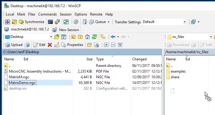 files is to drag & drop them from one directory/folder to another;