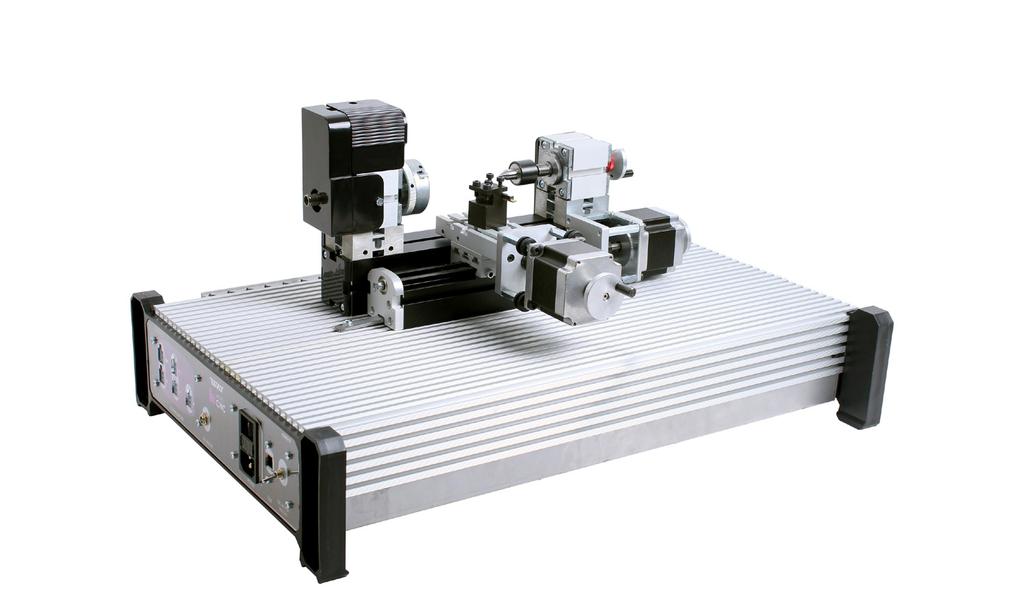 Assembled Micro CNC Lathe & Controller Base Plate Step 4 Lathe