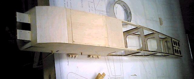 Hatch Add scrap balsa to cover the slots in F6 so