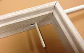 of the latch can be marked. 2 3 Put slight tension on the spring when marking the plunger for the latch dowel.