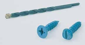 Strong Tapcon fasteners and the masonry material are mechanically linked for exceptionally strong pullout strength. Removable Tapcon fasteners can be removed and reinserted in the same hole.