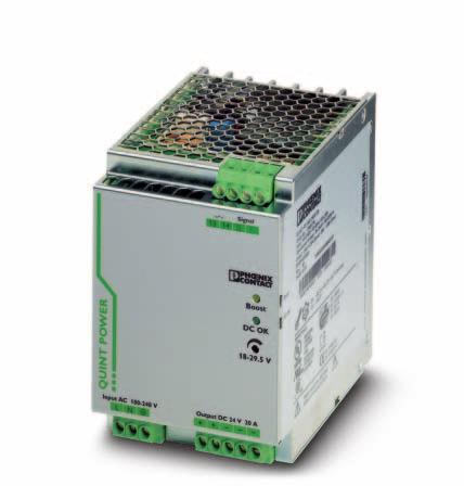 Primary-switched power supply with SFB technology, 1 AC, output current 20 A INTERFACE Data sheet 103129_en_04 1 Description PHOENIX CONTACT - 02/2010 Features QUINT POWER power supply units Maximum