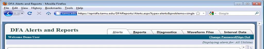 DFA Web-Based Reporting Format Reading Reported Protection Sequence