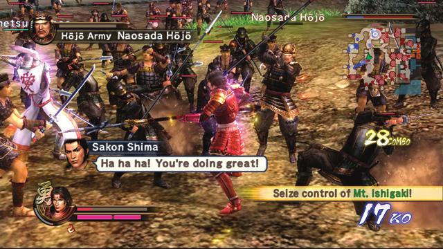14 SAMURAI WARRIORS 2 STARTING A GAME 15 Battlefield Enemy Info Name of the enemy you are fighting. The gauge indicates the enemy s life.