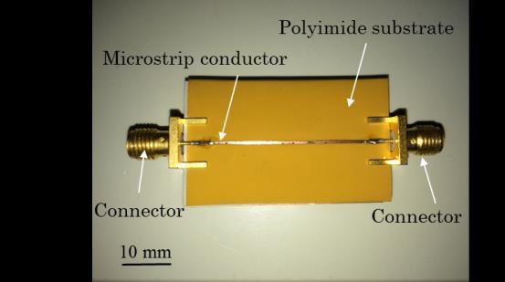 permeability was developed based on the skin effect. A microstrip-line-type probe on a flexible polyimide substrate was fabricated and placed in contact with a magnetic thin film.