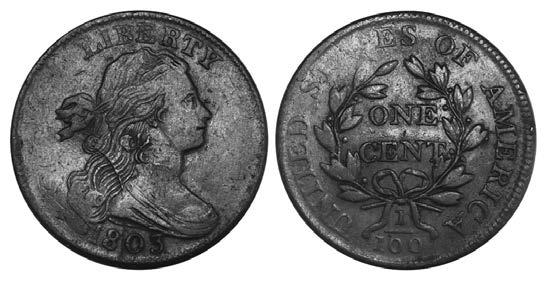 Choice VF with claims to stronger sharpness, some minor flan irregularities. 117P. 1799. Draped Bust. Key Date. S-189,R-2+.