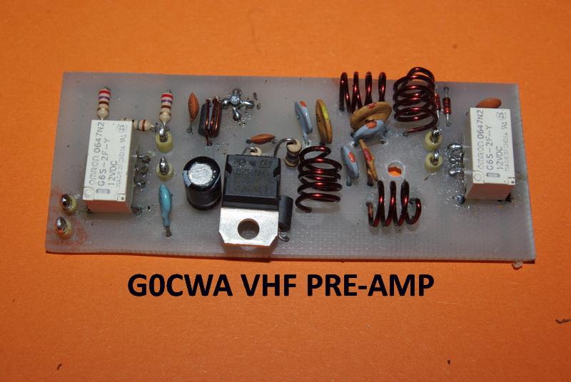 VHF pre-amplifier This is again another stand-alone unit for use with any receiver having a 50 Ohm input impedance.