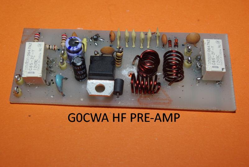 HF pre-amplifier 300 KHz to ~60MHz This can be used as a stand-alone unit with any receiver having a 50 Ohm input impedance.