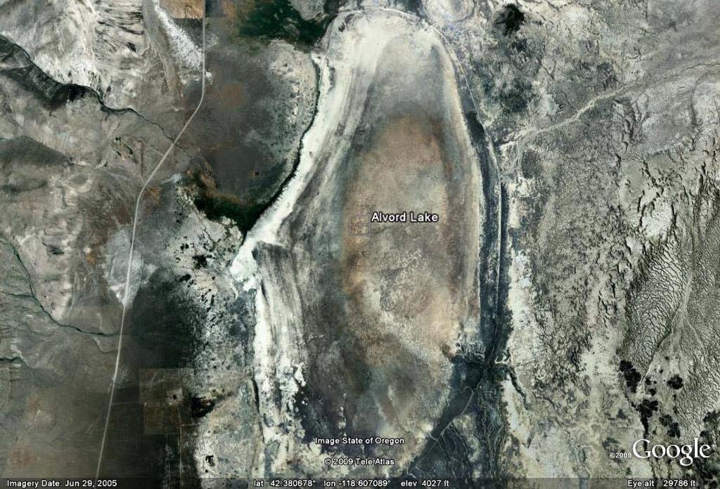 Figure 1: Google Earth (2009) map of