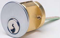 Rim Cylinders Ilco Rim Cylinders are machined from solid brass bar stock, engineered and and are re-keyable to original