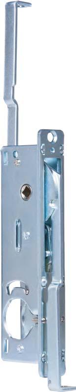 Two-Point Deadbolt 187 Series For overhead roll-up doors, security screens, or similar doors Two bolts are operational from either left, right side or both sides 900 rotation of mini lever turn