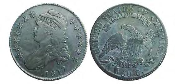 About EF/VG-Fine, old cleaning but retoning nicely and 1813, O-107, VG. 2 coins. 115P. 181.7. O-103 Punctuated date. Choice VF and pleasing, cpl ticks. 110P. 1814. O-102.