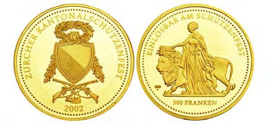 Festival in Fribourg. KM-S68, Bruce-X#S68. Cameo Brilliant Proof in capsule. Mintage: 150 pcs.