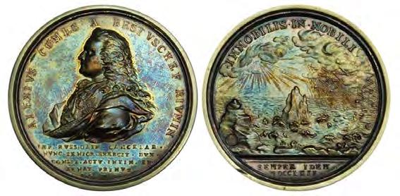 Prosperity Medal, ND (1870s), AR, 30mm, Cornucopia; Rx: Beehive, bees. Choice toned P/L Unc. Plus, Haiti, 5 Gourdes, 1967, Columbus ships, Silver Choice Proof. 2 pcs. ($40-60) 1130. -.