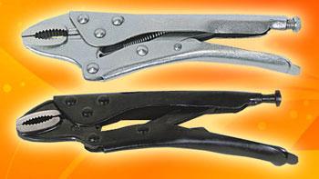 Drop Forged from Carbon Steel Hardened and tempered. Flat serrated jaws for firm grip. 6 150 120.