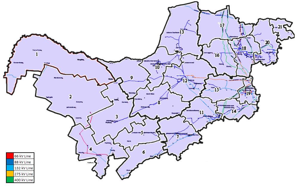 Figure 3.2: Distribution map masked by municipality map.