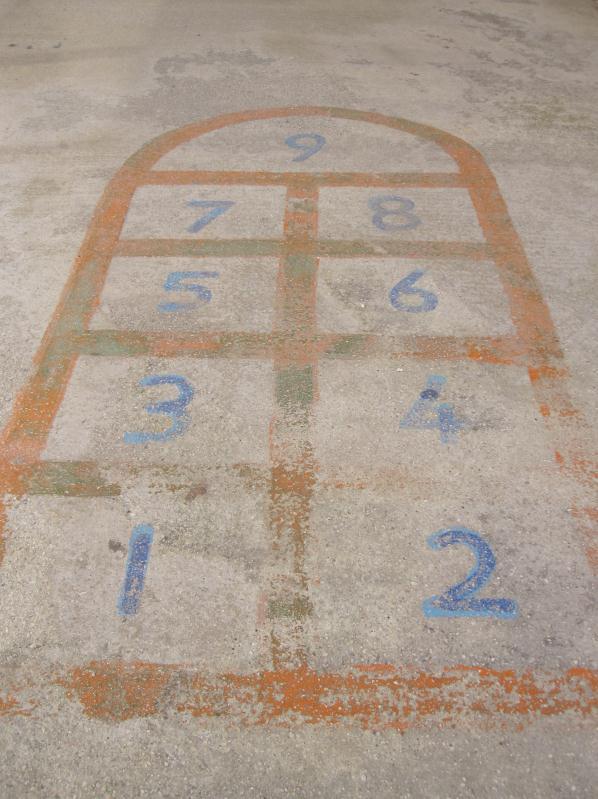 Station 3 In the Playground Hopscotch starts with number