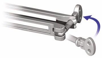 The handle will attach in similar fashion to the frame attachment. 2.