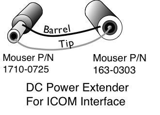 If the ICOM or Yaesu radio interface cable is needed for a remote installation, the optional cables can be extended in two ways.