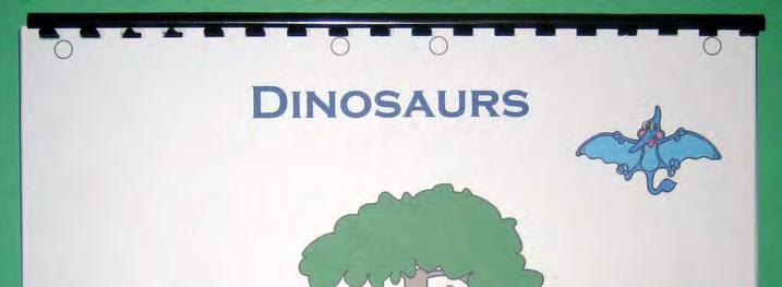 Dinosaurs Flip Book Directions: Print sheets up on white card stock. Trim all the pages on the black lines.