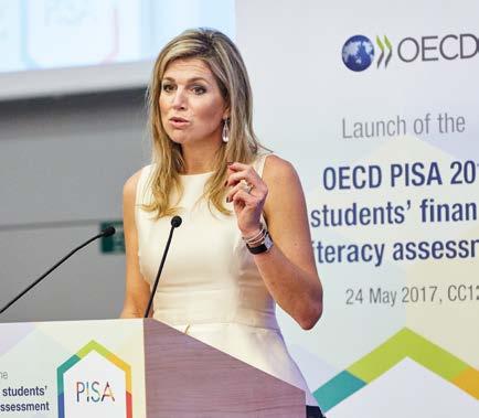The Special Advocate spoke about financial inclusion, economic citizenship, and the importance of financial literacy in May 2017 during the launch of the OECD s financial literacy student assessment