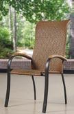 Woven Dining Chair w/ teak accent W24 xd30 X H43 Etruscan 54 DIA X H29 Etruscan W42 x D72 x H29 54hex