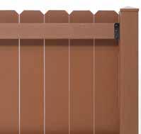 Standard 6 H x 8 W Privacy Fence 4 x 4 Post Sleeve & Brackets Dog Ear or Straight-Edge Pickets 1.75 x 3.5 Rail 1. The following notes are applicable to the fence style as described above.