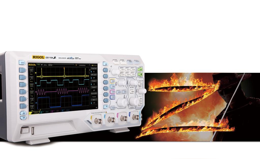 DS1000Z Series Digital Oscilloscope 100MHz,70MHz Bandwidth, 4 channels 1G Sa/s Real-time