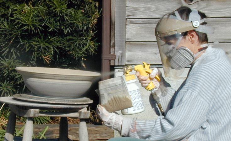 4. Spray Application: (Using spray gun or airbrush) Care should be taken on several counts when considering this option: Use spray booth with adequate ventilation, and NIOSH/MSHA approved respirator.