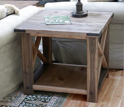 Rustic X End Table [1] Submitted by Ana White [2] on Wed,