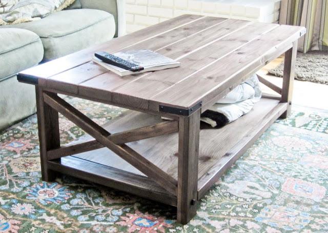 And then this beautiful X Coffee Table, [5] also built by Hillary?