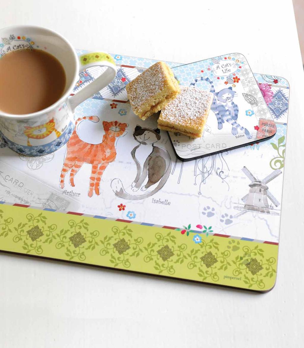 4 Coasters 024 6 Coasters 026 6 Medium Placemats 056 The Pimpernel animals collection includes