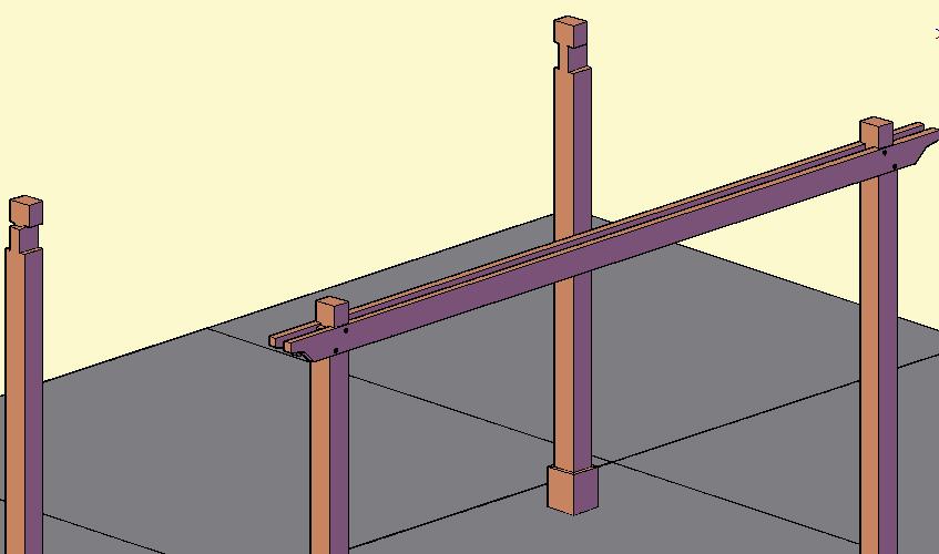 and lightly tighten. Repeat this step with the other dual support beam.