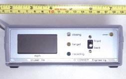 the visual warning display in order to adjust the brightness of the display to an acceptable level.