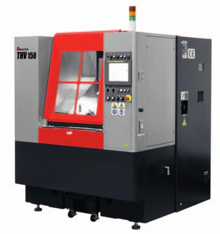 DUPLEX MILLING MACHINES THV SERIES Working area of the THV-150 Material stop FANUC control unit THV series THV-150 Proven concept in series