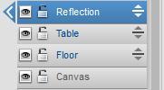 Select the Reflection layer.