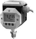 Digibar II: PE00, PE50 Digital pressure gage Special features Data Sheet PE00 PE50 Operated as manometer with battery operation and Operated as pressure measurement transmitter with 420 current
