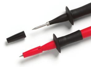 Modular test probes (for use with modular test leads) Using modular test leads, this wide variety of test probes allows