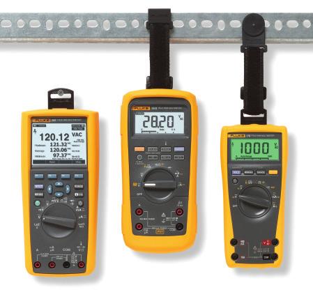 Attaches to back of many Fluke meters, including 110, 170, 180, 280 Series, 87V and 83V DMMs,