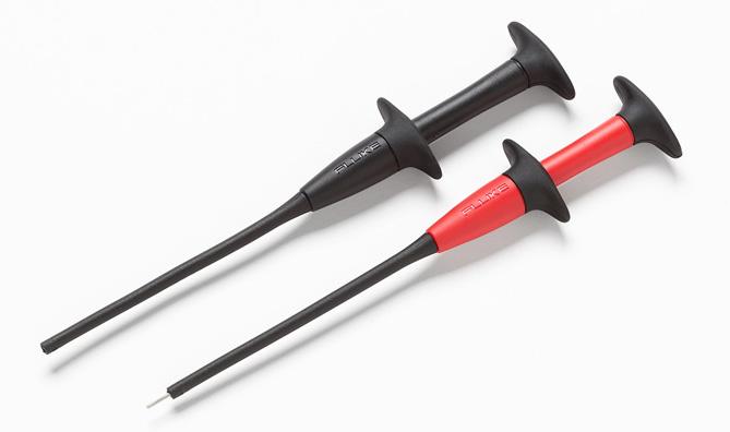 clips and adapters expand the application of probe-in-one test leads. New!
