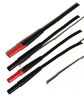 600 V, CAT III 1000 V, 10 A TL27 Heavy-duty Test Lead Set One pair (red, black) rugged,