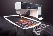 The heart of the creative vision sewing and embroidery machine is the large touchscreen with its high resolution, an absolutely realistic 3-dimensional representation of your embroidery