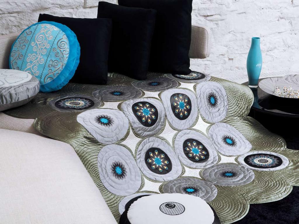 Quilt your vision! The creative vision sewing and embroidery machine sets new standards in the world of quilting.