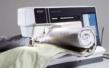 PFAFF creative vision sewing and embroidery machine sets the correct presser foot height automatically for you, so you have freedom of movement with perfect stitches.