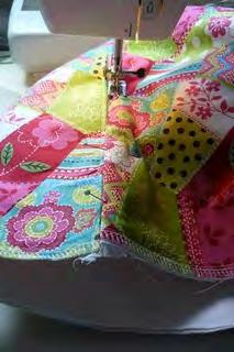 Continue sewing. When you get close to the zipper stop sewing.